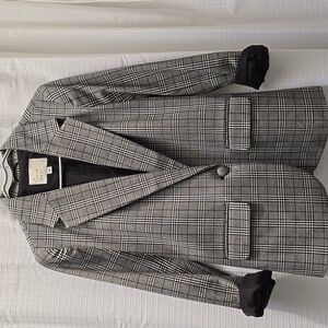 a new day Black and White Checkered Blazer